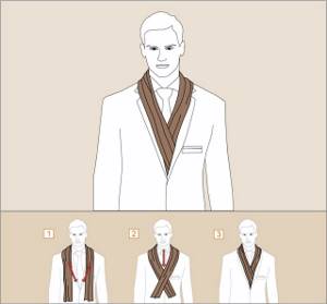 Как правильно завязать мужской шарф на шее: разные способы