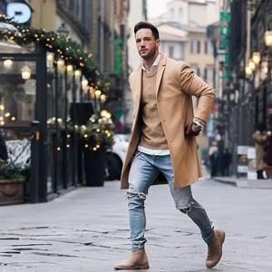 Молодежное мужское пальто: варианты и фотоподборка
