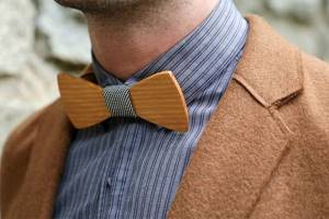 Деревянная бабочка галстук: как это так?