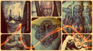 Скандинавские татуировки для мужчин: татуировки викингов и их значение (75 фото)