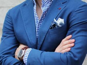 С чем носить синий мужской пиджак: варианты сочетаний и фото
