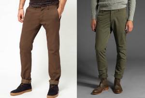Мужские брюки чинос: что это за модель и с чем их носить?