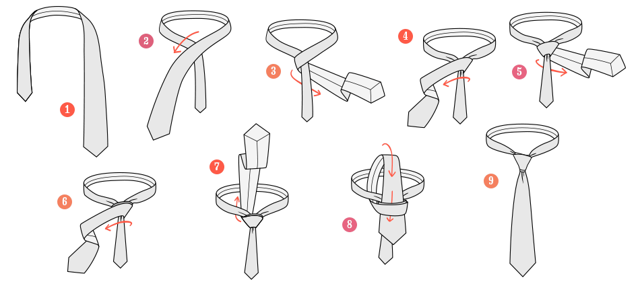Самый простой способ завязать галстук: легким движением руки