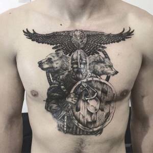 Славянские татуировки для мужчин: эскизы и фото