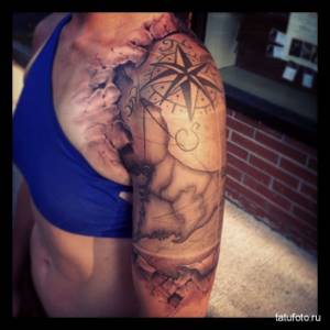 Морские татуировки для мужчин: 59 фото